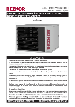 Reznor EUH Guide d'installation