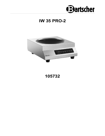 Bartscher 105732 Induction wok IW 35 PRO-2 Mode d'emploi | Fixfr