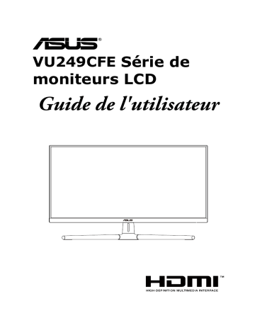 Asus VU249CFE-B Monitor Mode d'emploi | Fixfr