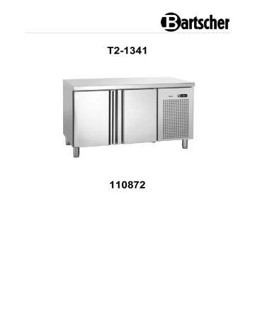 Bartscher 110872 Freezer Counter T2-1341 Mode d'emploi | Fixfr