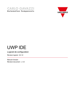 CARLO GAVAZZI UWP40RSEXXX Datalogger/Gateway/Controller Manuel du propriétaire