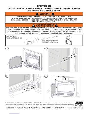 Napoleon EPI3T Guide d'installation | Fixfr