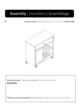 ROOMS TO GO 40857344 Wendsover Gray Kitchen Island Manuel utilisateur