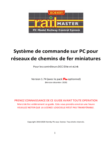 Hornby Railmaster Mode d'emploi | Fixfr