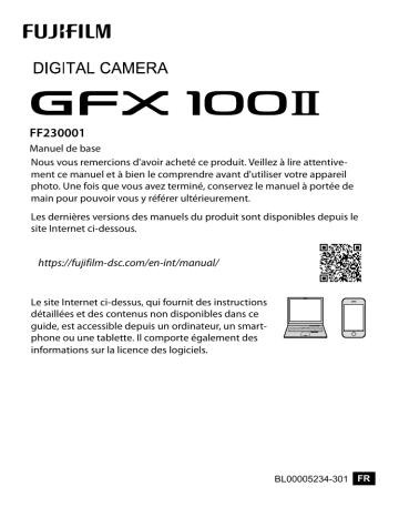 Fujifilm GFX100 II Camera Manuel utilisateur | Fixfr
