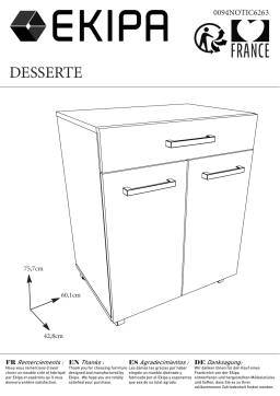 BUT Desserte UNO blanc Mode d'emploi