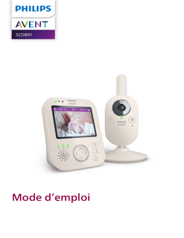 Avent SCD891/26 Avent Video Baby Monitor Premium Manuel utilisateur | Fixfr