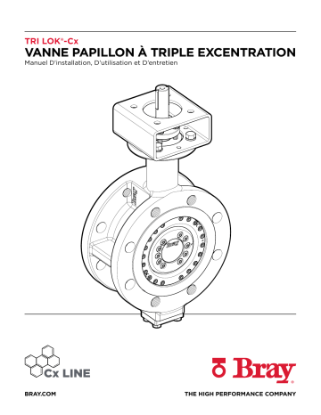 Bray Vanne Papillon À Triple Excentration Tri Lok-Cx Manuel du propriétaire | Fixfr