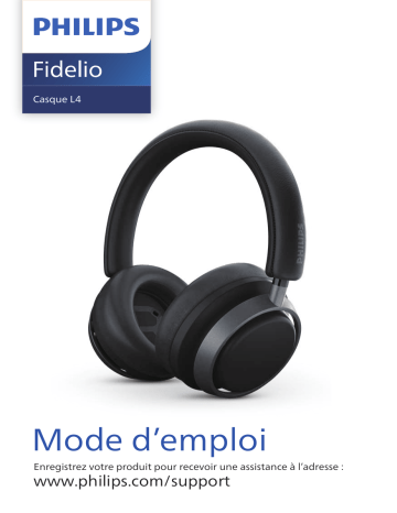 Philips L4/00 Fidelio Casque circum-aural sans fil Manuel utilisateur | Fixfr