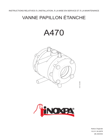 iNOXPA Leakage Butterfly Valve A470 Manuel utilisateur | Fixfr