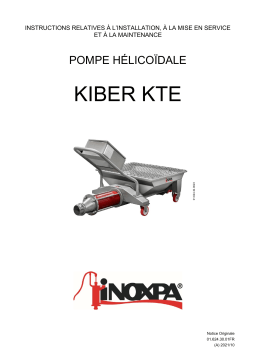 iNOXPA Progressive Cavity Pump KIBER KTE Manuel utilisateur