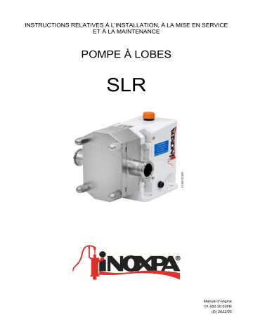 iNOXPA Sanitary Rotary Lobe Pump SLR Manuel utilisateur | Fixfr