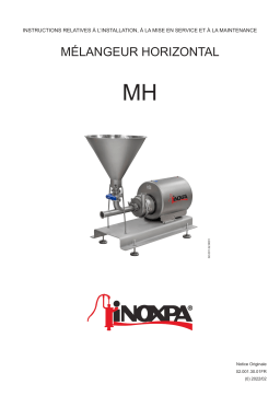 iNOXPA Horizontal Blender MH-20 Manuel utilisateur