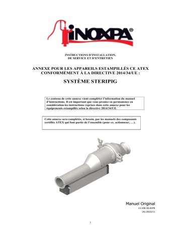 iNOXPA Product Recovery System SteriPig Manuel utilisateur | Fixfr