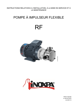 iNOXPA Flexible Impeller Pump RF Manuel utilisateur