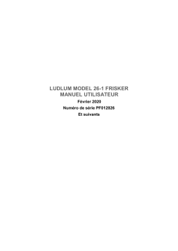 Ludlum Measurements  26-1 Manuel du propriétaire