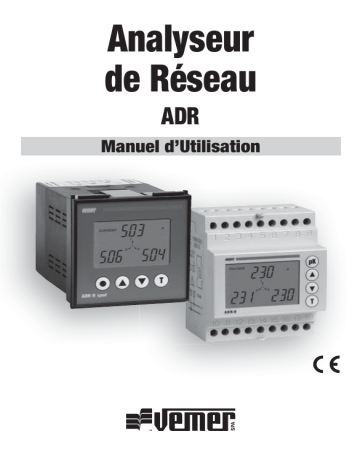 Vemer ADR-D Network analyzer Manuel utilisateur | Fixfr