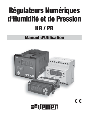 PR-1DA | Vemer PR-2DA Digital regulator Manuel utilisateur | Fixfr