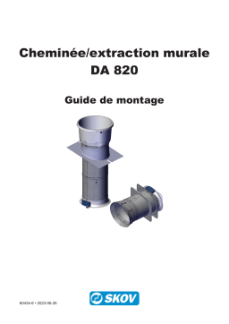 Skov DA 820 chimney - wall exhaustion Manuel utilisateur