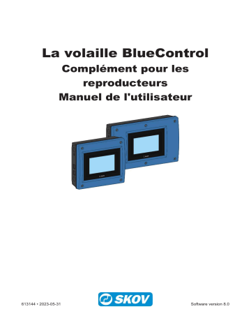 Skov BlueControl poultry breeder add-on Manuel utilisateur | Fixfr