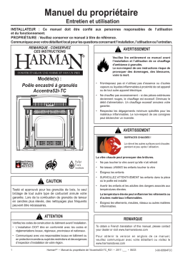 Harman Accentra52i-TC Pellet Insert Manuel du propriétaire