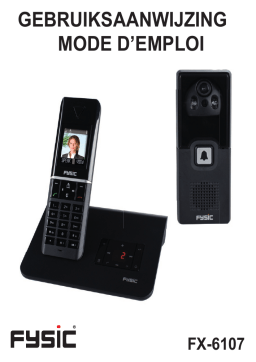 Fysic FX-6107 DECT telefoon met intercom Manuel utilisateur