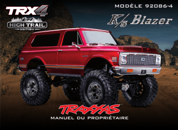 Traxxas TRX-4 K5 Blazer Manuel utilisateur | Fixfr