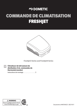 Dometic FreshJet Series 3, Series 4 Mode d'emploi