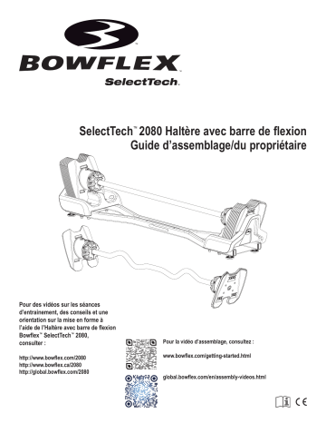 Bowflex 2080 Barbell with Curl Bar Manuel utilisateur | Fixfr