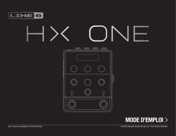 Line 6 HX One Manuel du propriétaire | Fixfr