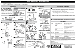 Manuel d'utilisation PowerStroke PS907000 -  Référence rapide