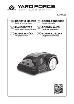 Manuel d'utilisation YARDFORCE SA900ECO - Robot tondeuse