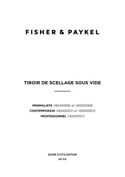 Manuel d'utilisation Fisher Paykel VB30SDEB1 - Télécharger PDF