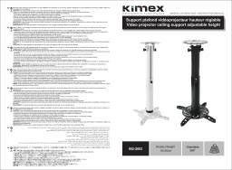 Manuel utilisateur Kimex 052-2003 - Support de plafond vidéo projecteur