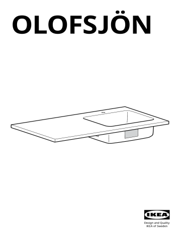IKEA 804.951.01 Manuel utilisateur - Plan de travail résistant aux liquides | Fixfr
