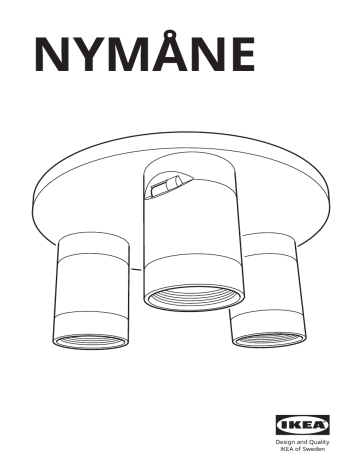 IKEA NYMANE Plafonnier encastré - Manuel d'utilisation | Fixfr