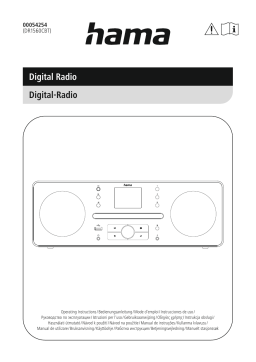 Hama 00054254 Manuel d'utilisation - Radio numérique avec lecteur CD