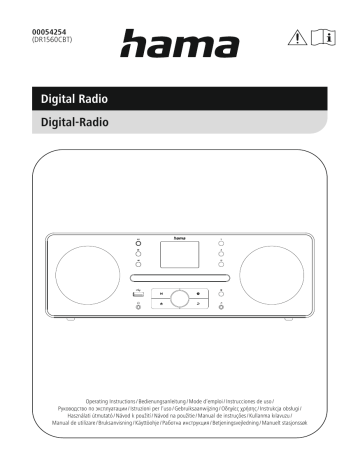 Hama 00054254 Manuel d'utilisation - Radio numérique avec lecteur CD | Fixfr