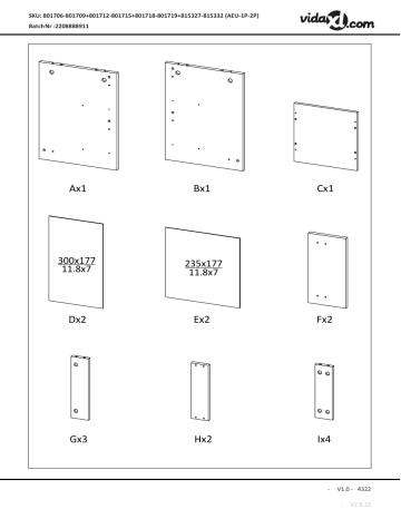 Manuel utilisateur vidaXL 801706 - Téléchargement PDF | Fixfr