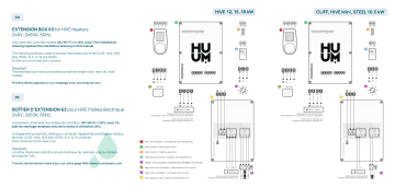 HUUM HIVE Heaters Extension Mode d'emploi | Fixfr