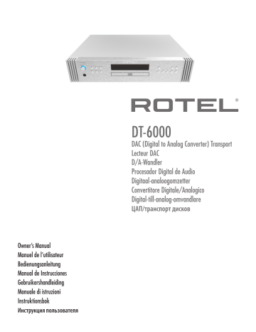 Manuel du propriétaire Rotel DT-6000 - Lecture en ligne | Fixfr