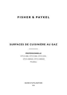 Manuel d'utilisation Fisher & Paykel CPV3-488-L 48 Inch LPG Gas Rangetop