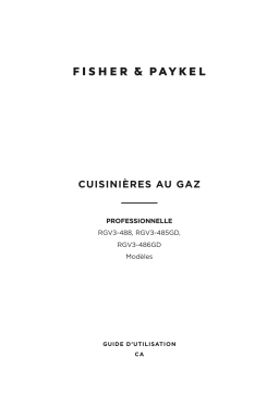 Manuel d'utilisation Fisher & Paykel RGV3-486GD N