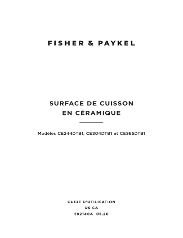 Fisher & Paykel CE365DTB1 Mode d'emploi | Fixfr