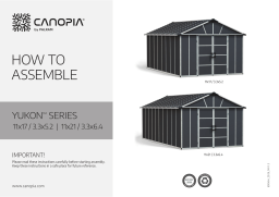 CANOPIA 11×17.2 Yukon Garage Shed Kit Mode d'emploi