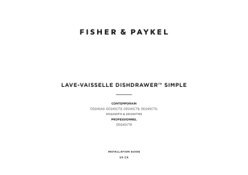 Fisher & Paykel DD24SA9 Manuel utilisateur | Fixfr