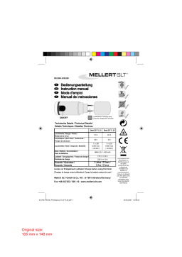 Manuel d'utilisation Mellert TL25 - Téléchargement PDF