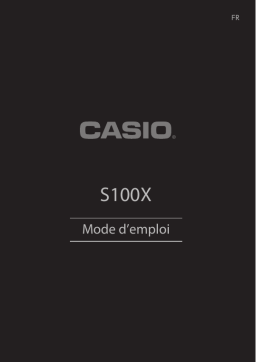 Manuel d'utilisation Casio S100X