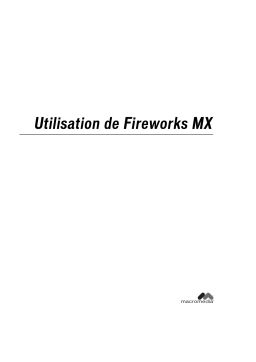 Manuel de l'utilisateur Adobe Fireworks MX