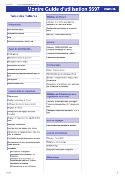 Casio 5697 Manuel utilisateur